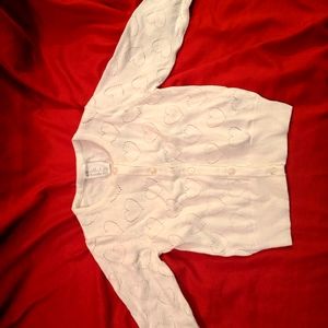 H&M heart print cardigan